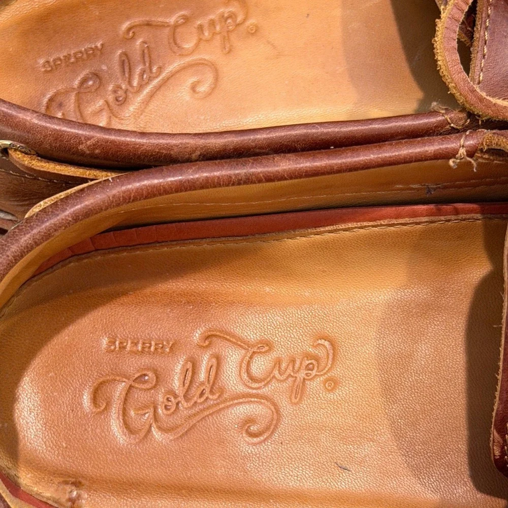 Sperry Gold Cup Authentic Original Boat Shoe Mens Size 10 Brown Leather STS22966